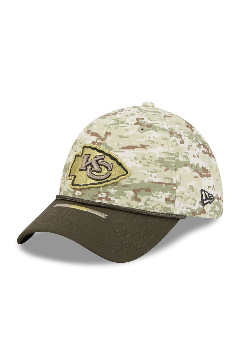 Men's New Era  Camo Kansas City Chiefs 2025 Salute to Service 39THIRTY Flex Hat, Alternate, color, Camo