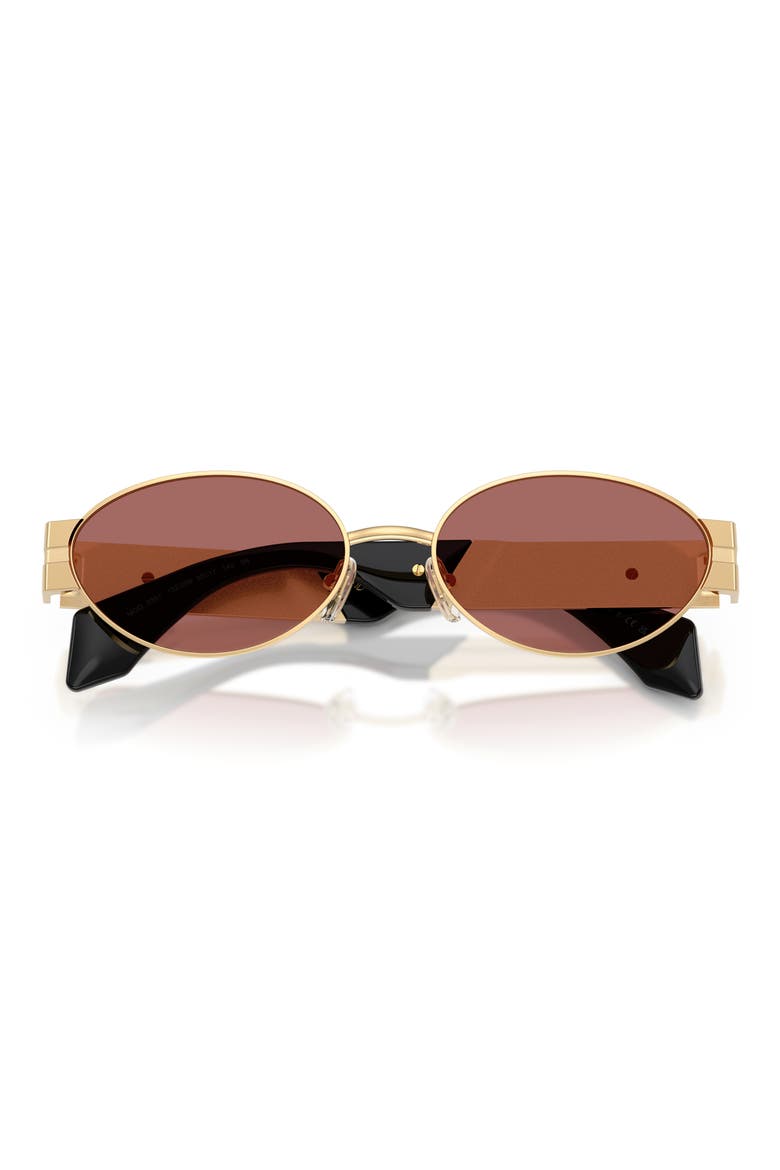 55mm Oval Sunglasses, Alternate, color, GOLD VERSACE / DARK VIOLET