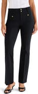 NIC+ZOE Plaza Demi Boot Stretch Cotton Blend Pants