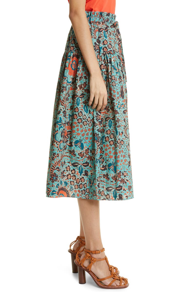 Ulla Johnson Fernanda Printed Tiered Skirt, Alternate, color, 