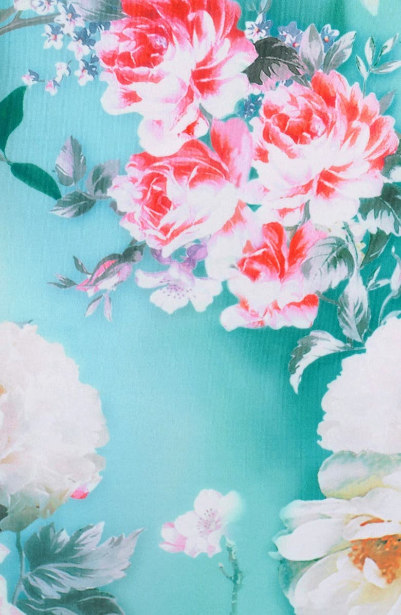 Maggy London Print Scuba Midi Dress, Alternate, color, 