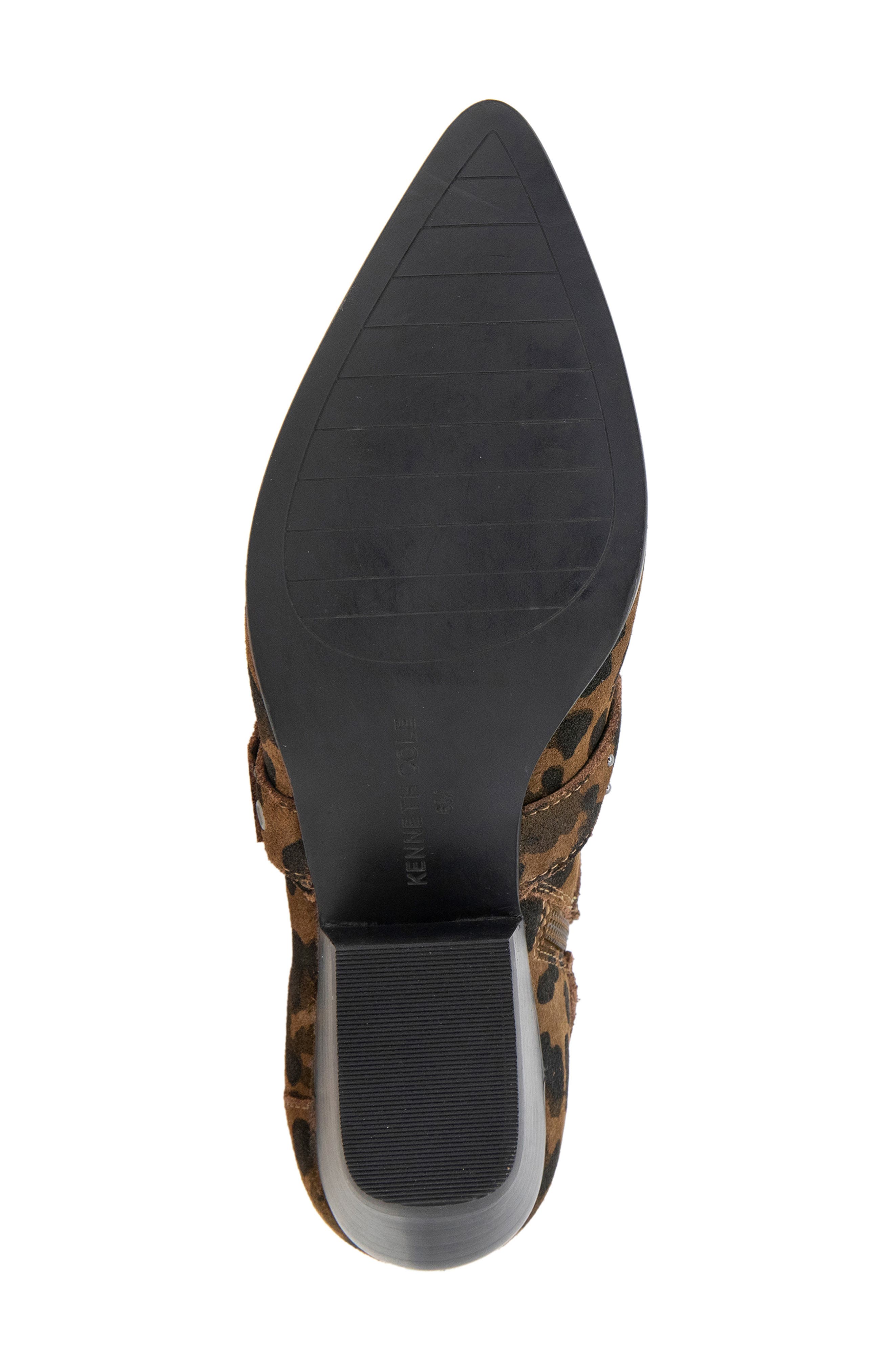 Cheyenne Stud Bootie, Alternate, color, LEOPARD SUEDE