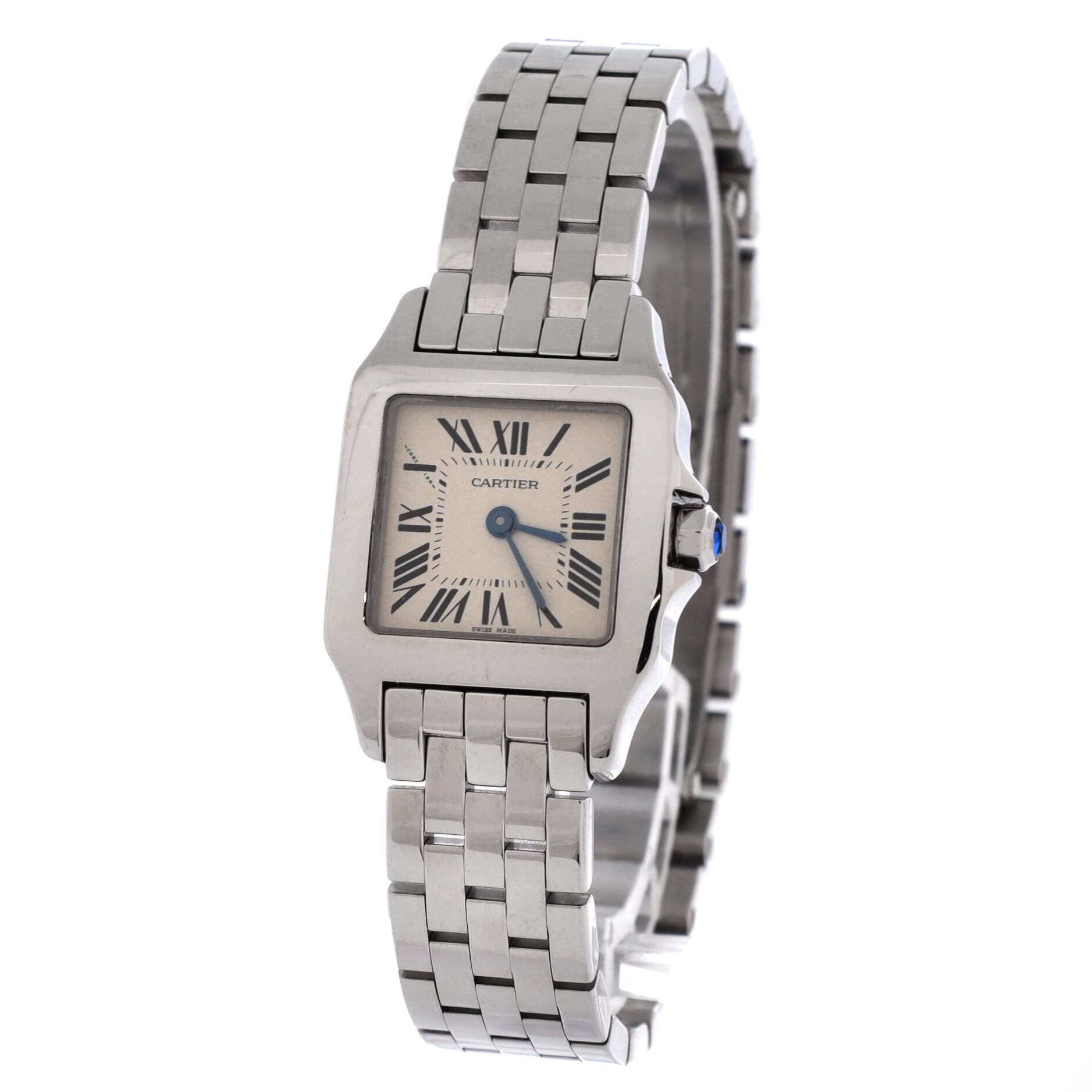 Santos Demoiselle Quartz Watch Stainless Steel 20, Alternate, color, Metallic Silver