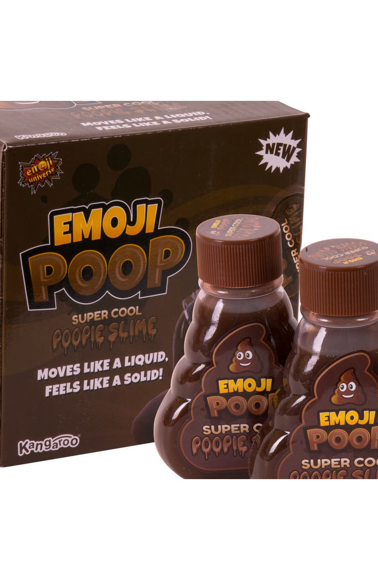 Super Cool Compounds Slime, Emoji Poop Pack Of 3 5oz Bottles, Alternate, color, Brown