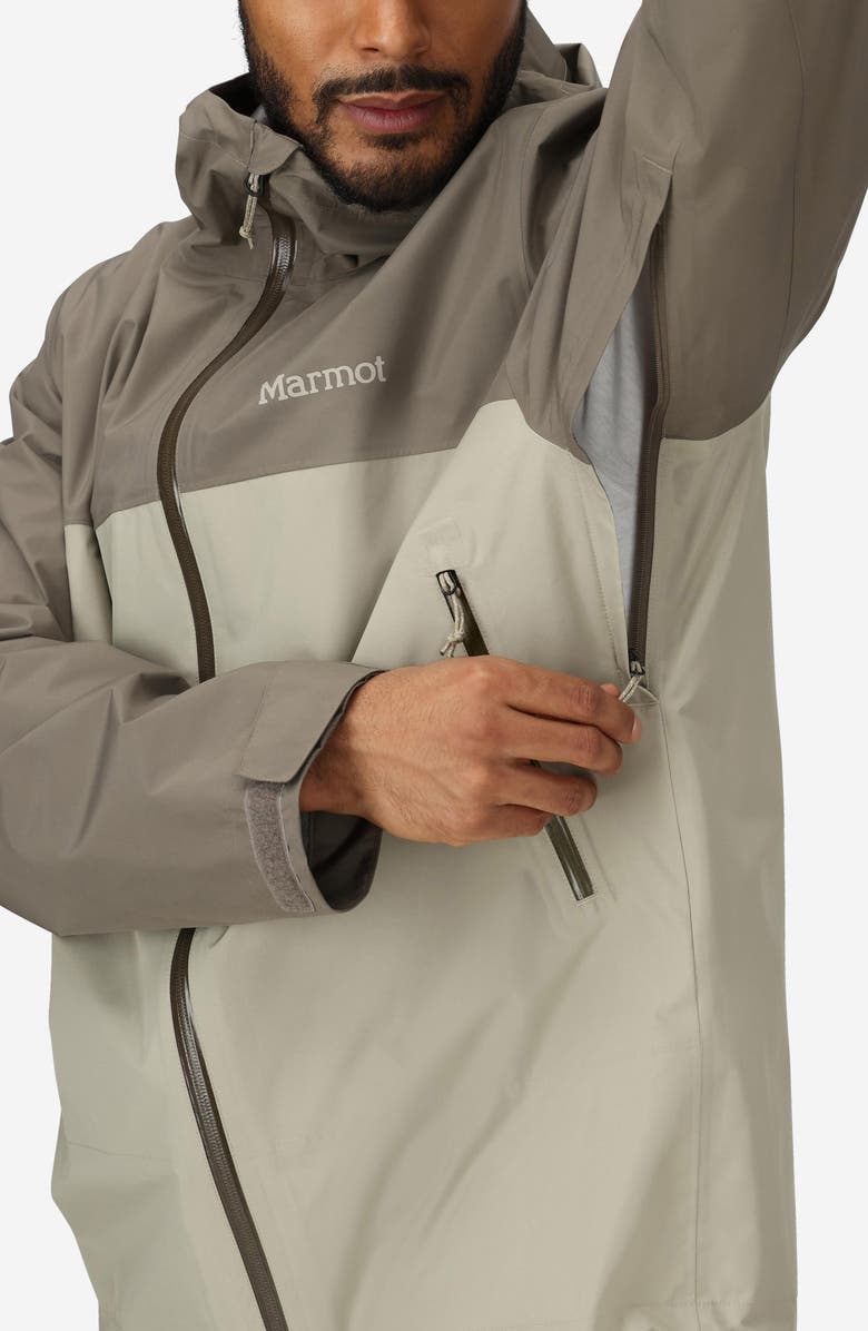 Marmot Minimalist Pertex<sup>®</sup> Waterproof Hooded Jacket, Alternate, color, Claystone/ Shale Grey