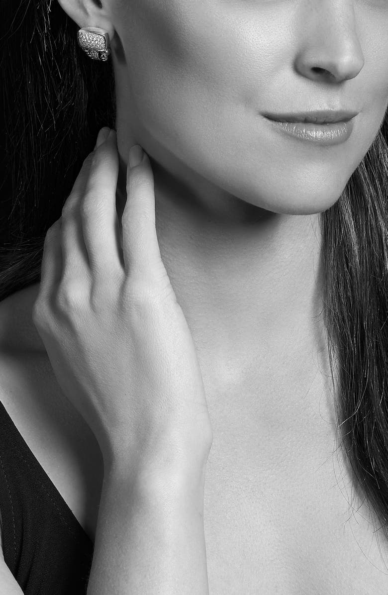 LAGOS Caviar Spark Pavé Diamond Huggie Hoop Earrings, Alternate, color, 