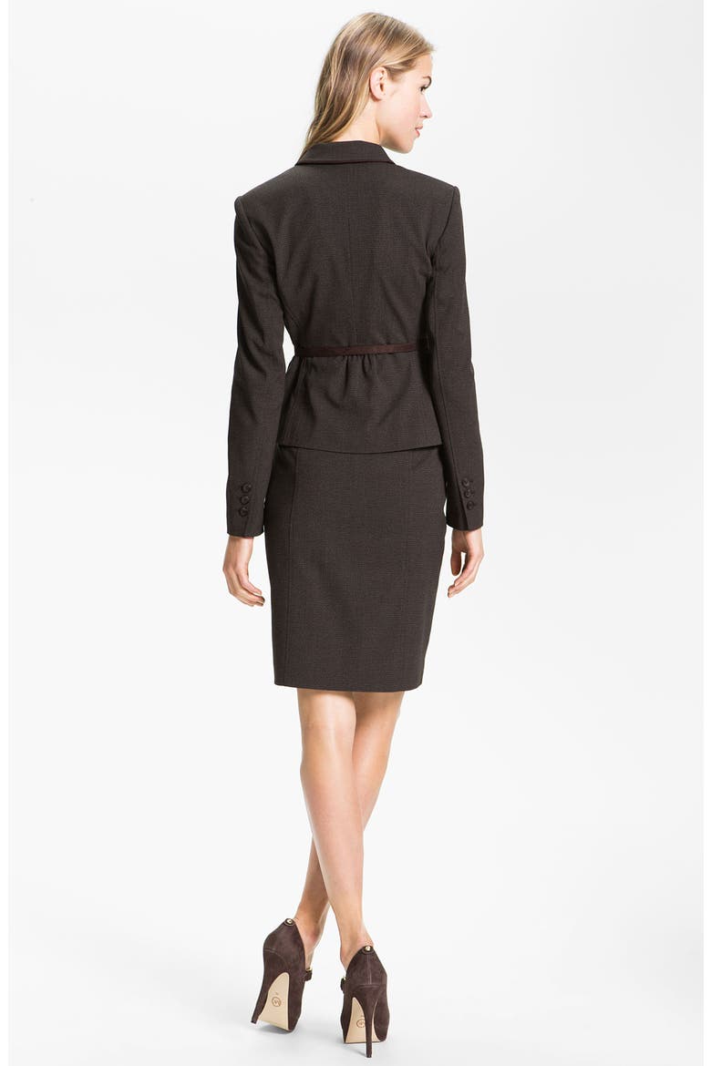Cross Weave Skirt, Alternate, color, BROWN BEAN TWEED COMBO
