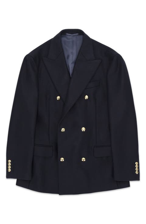 Double Breasted Wool Blazer