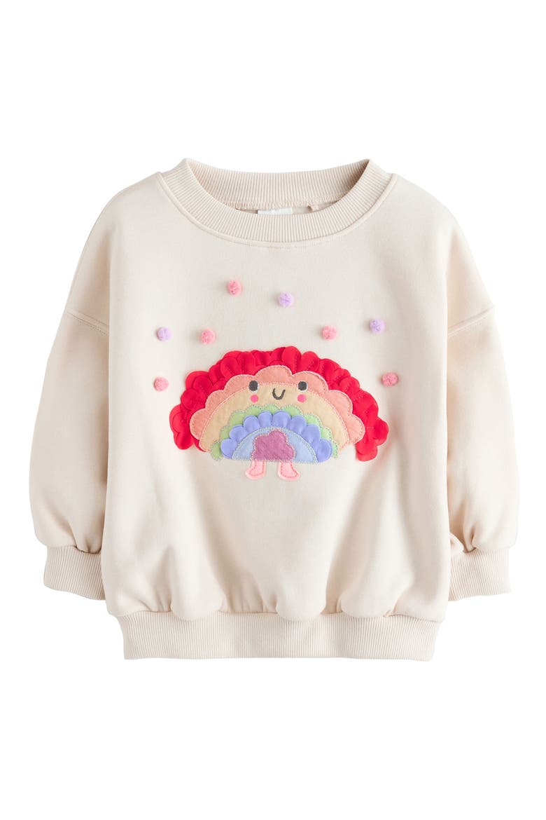 Kids' Taco Rainbow Sweatshirt, Main, color, CREAM