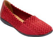 Comfortview The Bethany Stretch Woven Slip On Flat