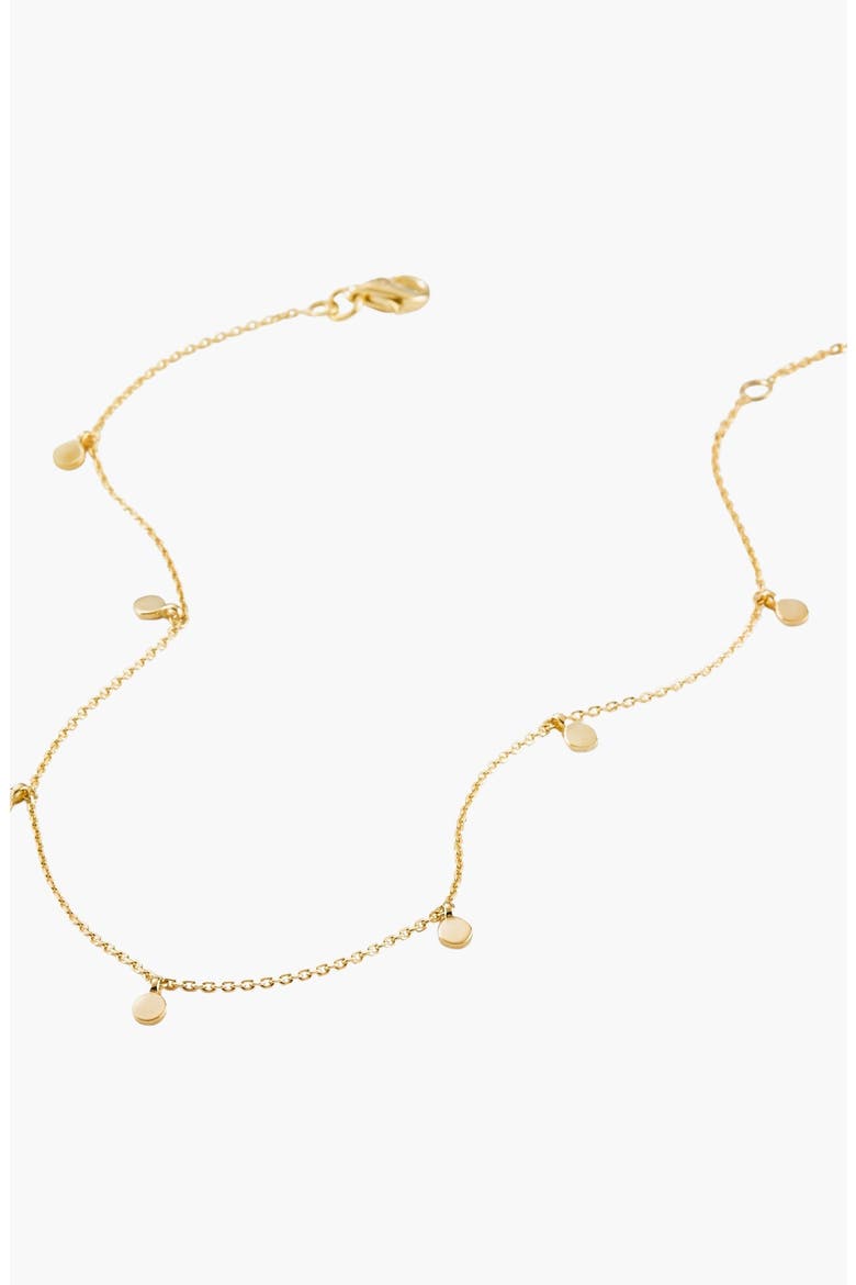 Dot Chain Anklet, Alternate, color, Yellow Gold