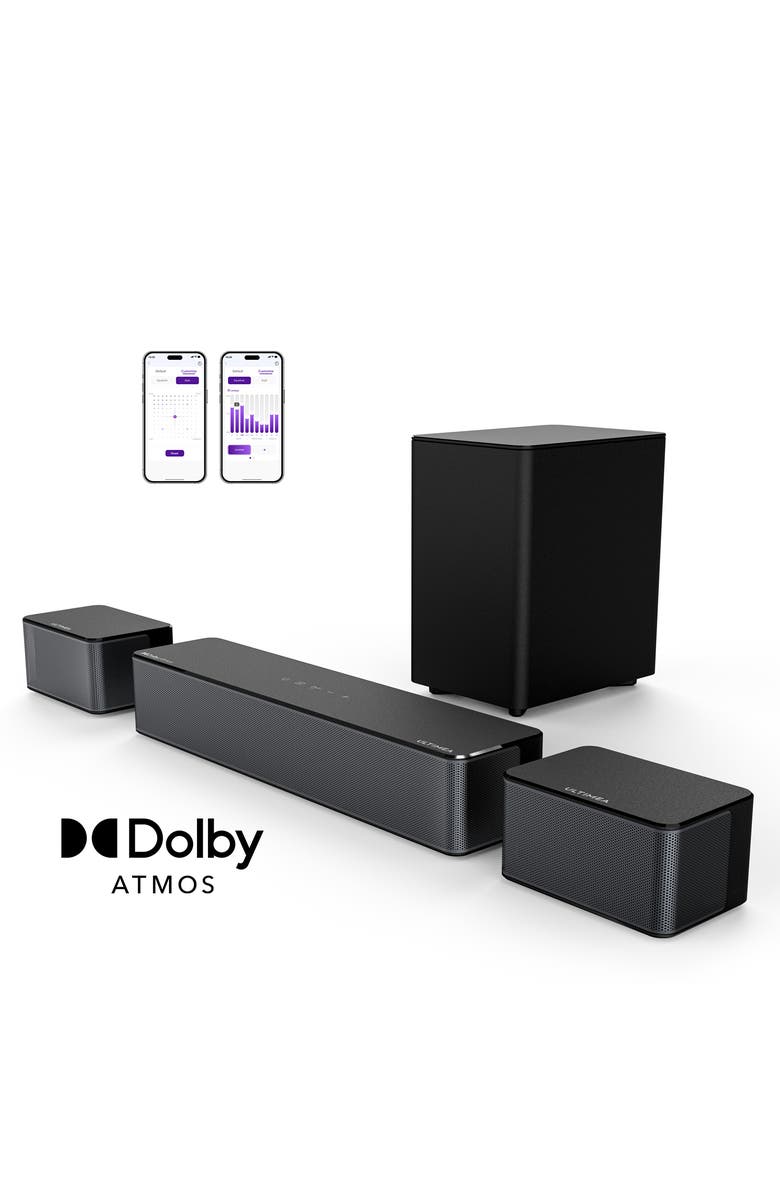 Ultimea Poseidon M4T 5.1 Dolby Atmos Sound Bar, Main, color, Black
