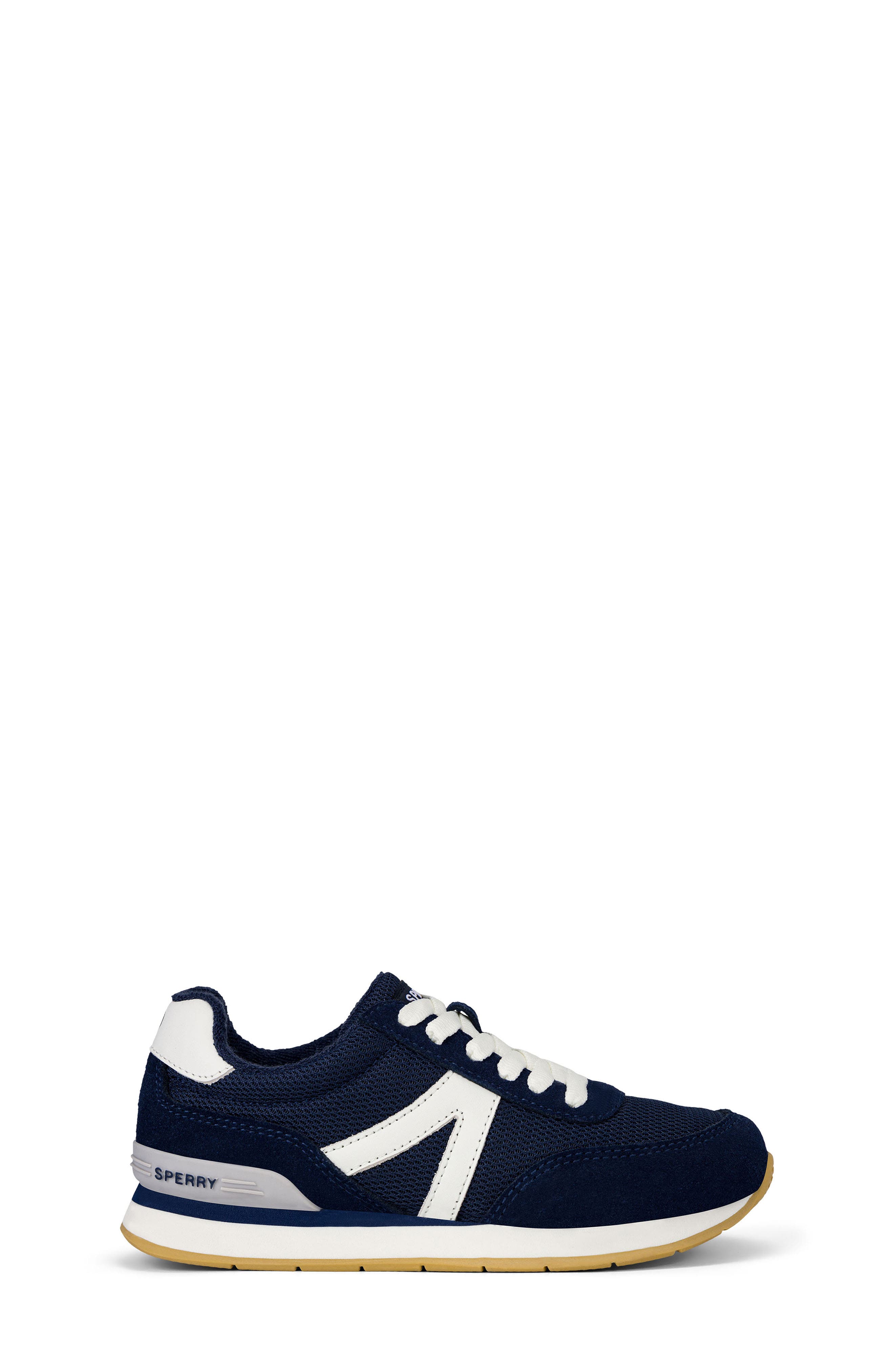 Kids' Top Sail Retro Sneaker, Alternate, color, NAVY