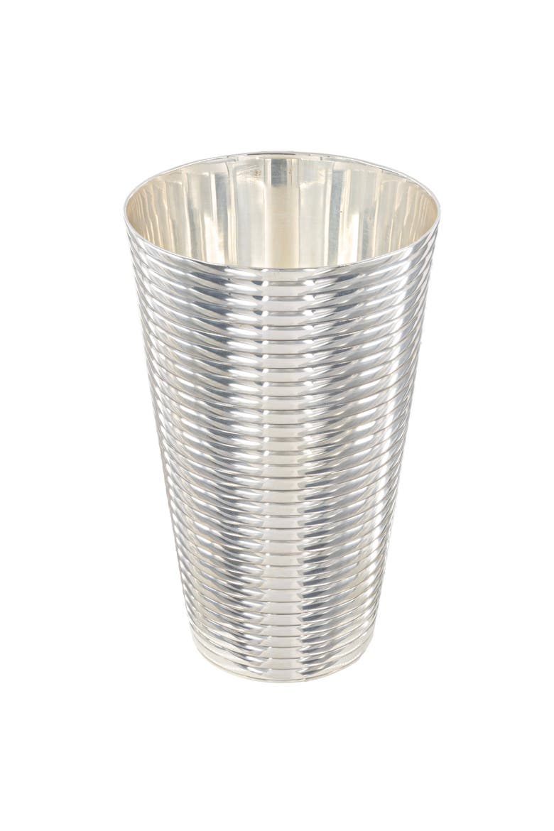 Fluted Silver Tumbler, Main, color, Silver