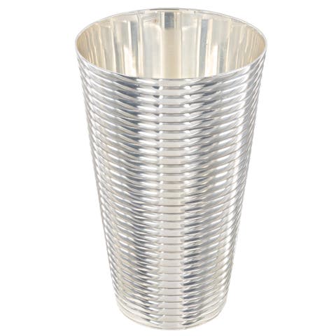 Fluted Silver Tumbler