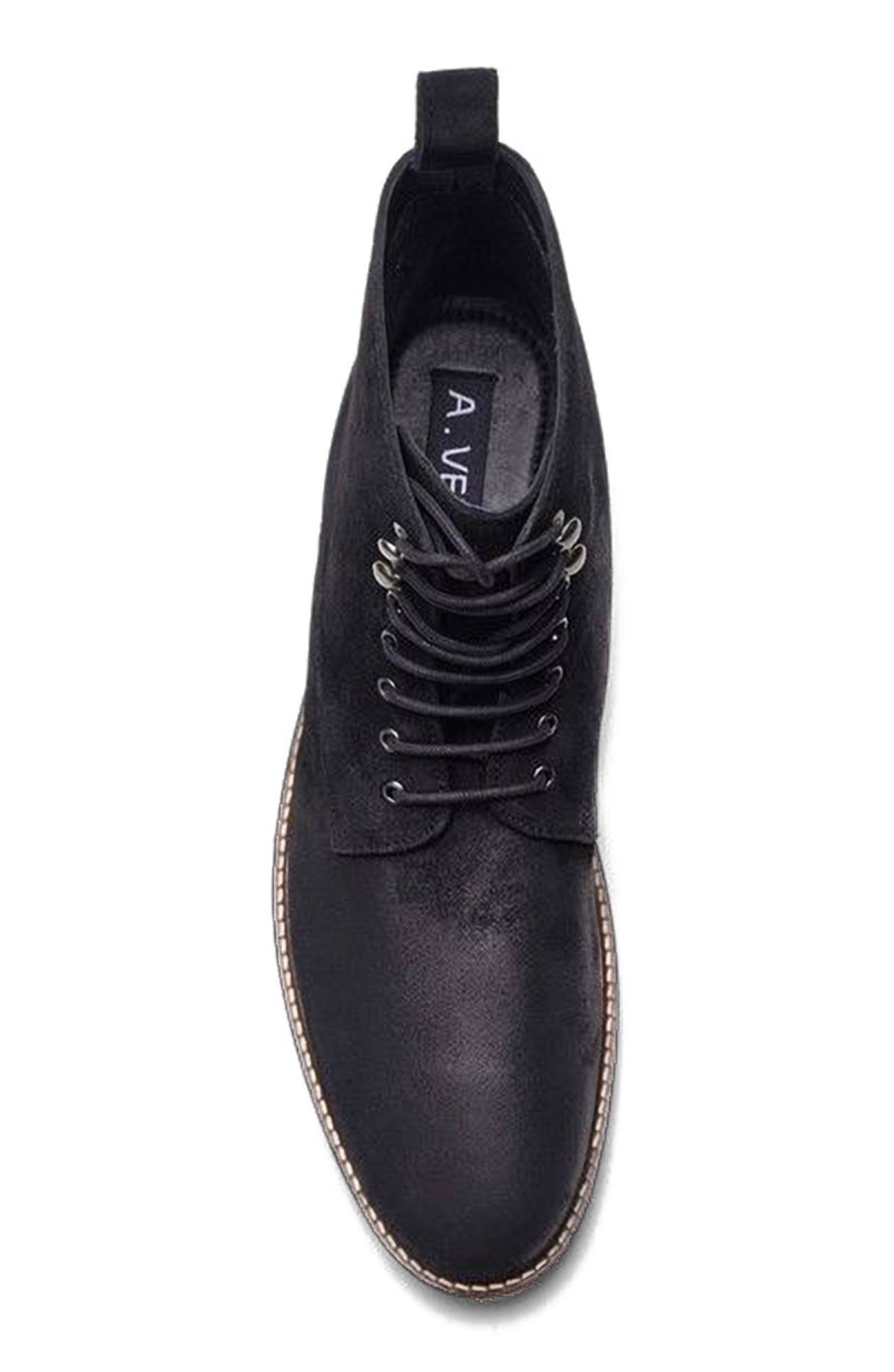A. Veer Summit Lace-up Boot, Alternate, color, Black Leather