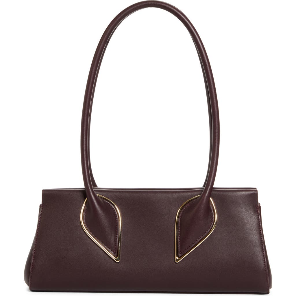Christian Louboutin Calfskin Baguette Handbag In Burgundy