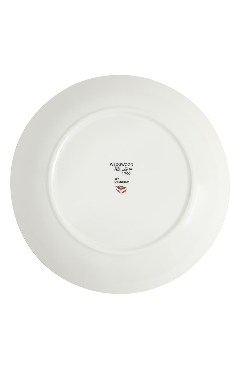 Wedgwood Red Splendor 22K Gold Accent Deep Bone China Plate, Alternate, color, Multi