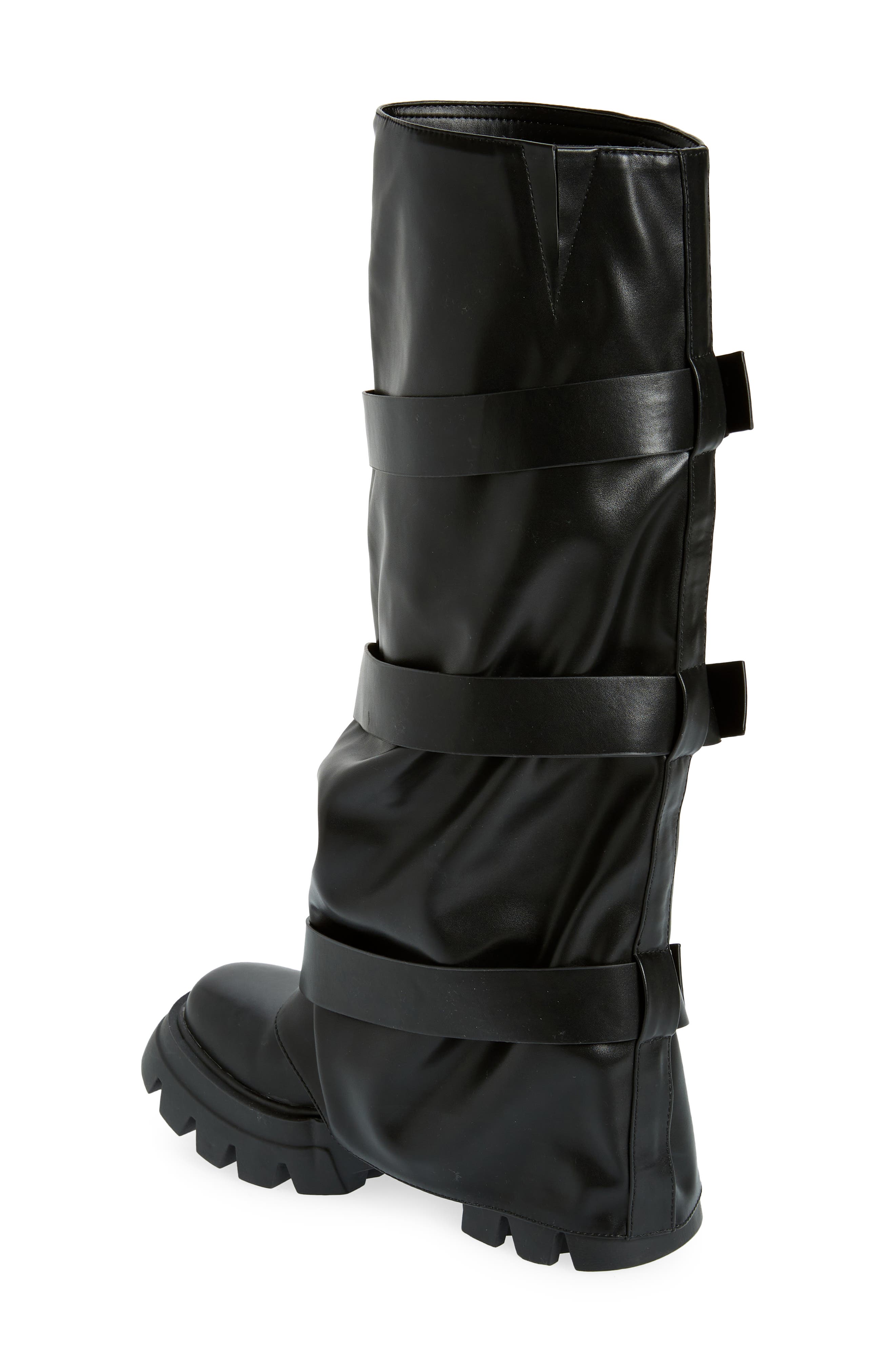 AZALEA WANG Charna Lug Sole Knee High Boot, Alternate, color, 