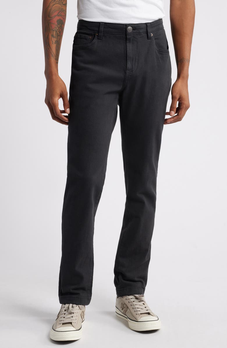 Original Penguin Five-Pocket Garment Dye Stretch Twill Pants, Main, color,