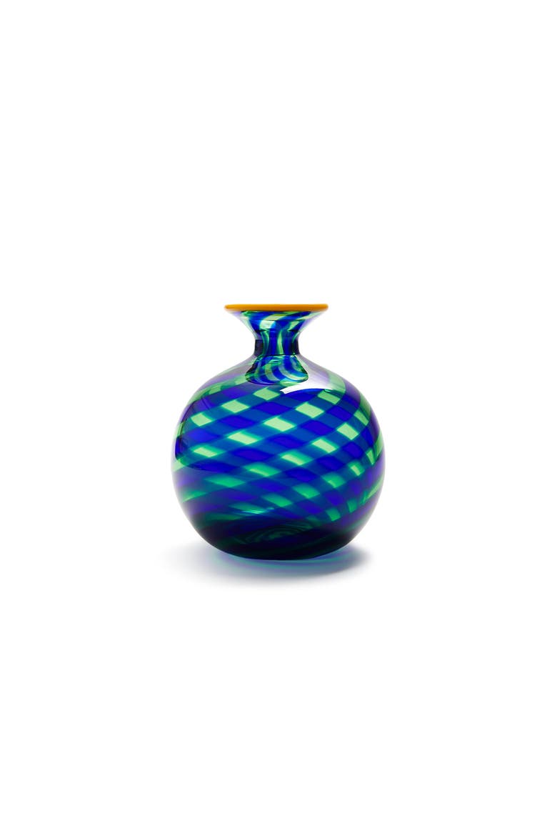 Mini Ciccio Vase, Main, color, Rigadin Twist Blue