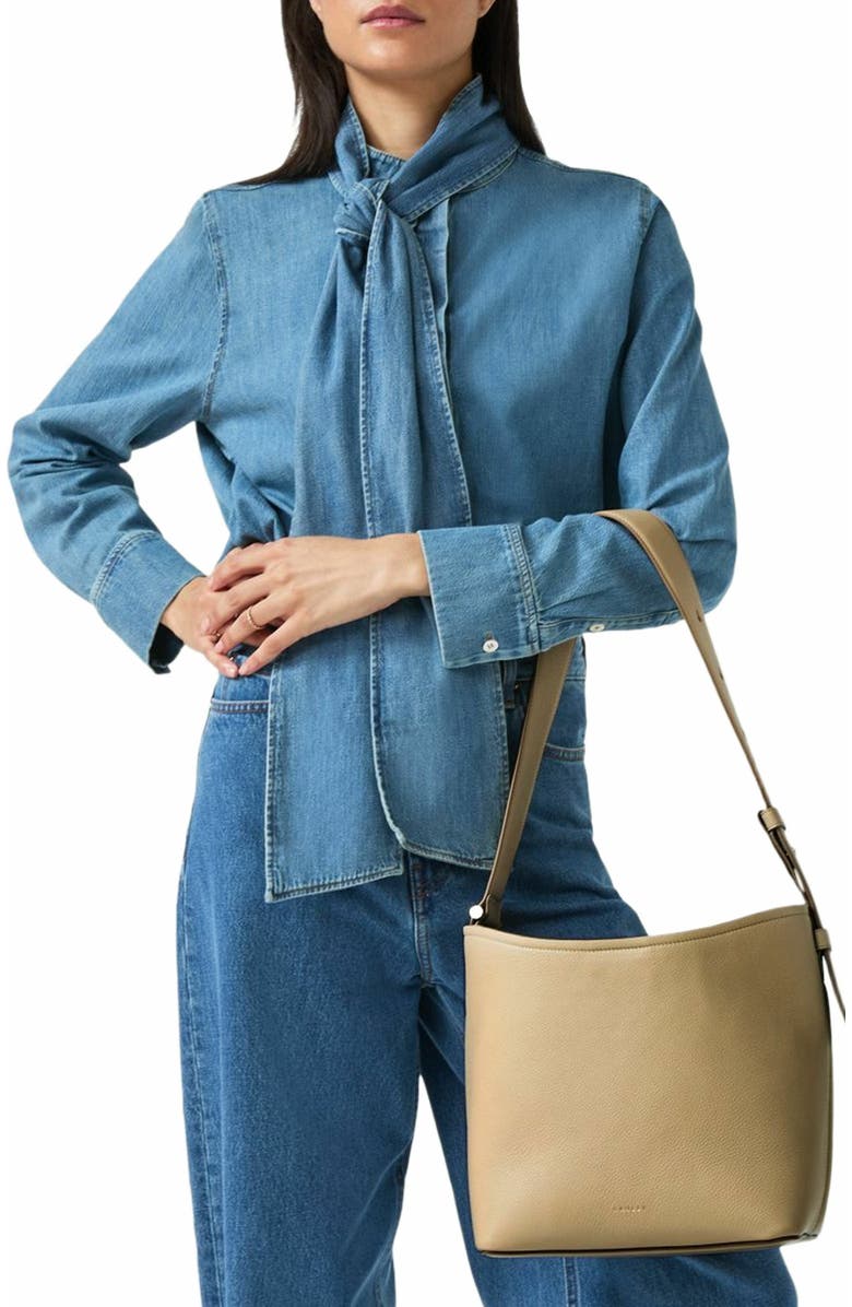 Radley Bathurst Mews Medium Ziptop Shoulder Bag, Alternate, color, Stone