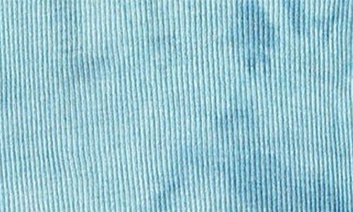 Paigelauren Marble Dye Rib T-shirt & Pants Set In Teal