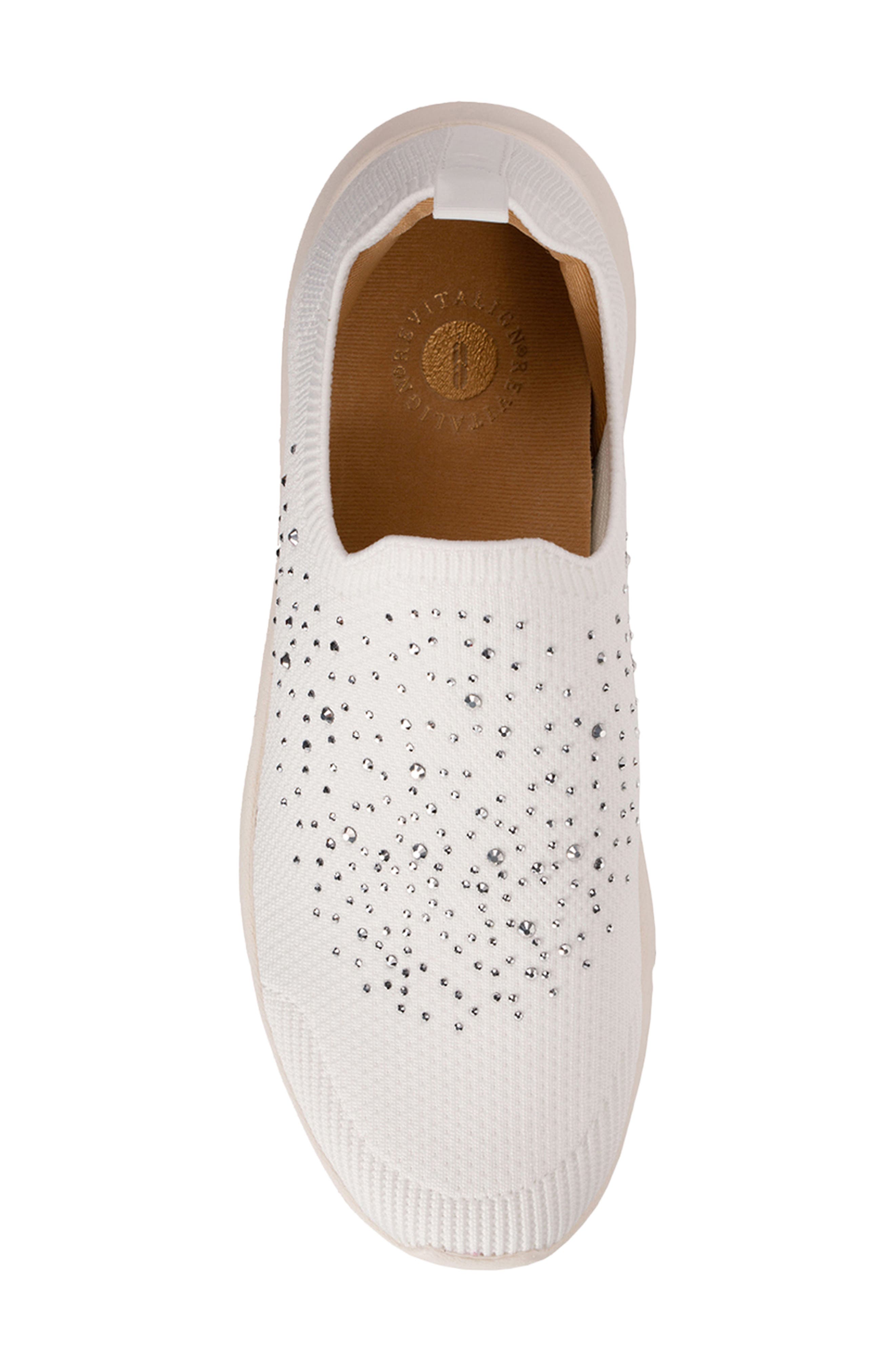 Harbor Shimmer Slip-On Sneaker, Alternate, color, WHITE