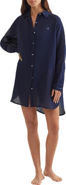 Polo Ralph Lauren Boyfriend Long Sleeve Cover-Up Tunic