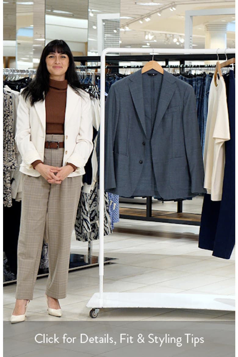 Hanry Slim Fit Textured Virgin Wool Sport Coat video