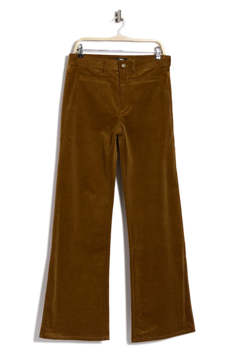 Leenah High Waist Wide Leg Corduroy Pants, Main, color, COGNAC