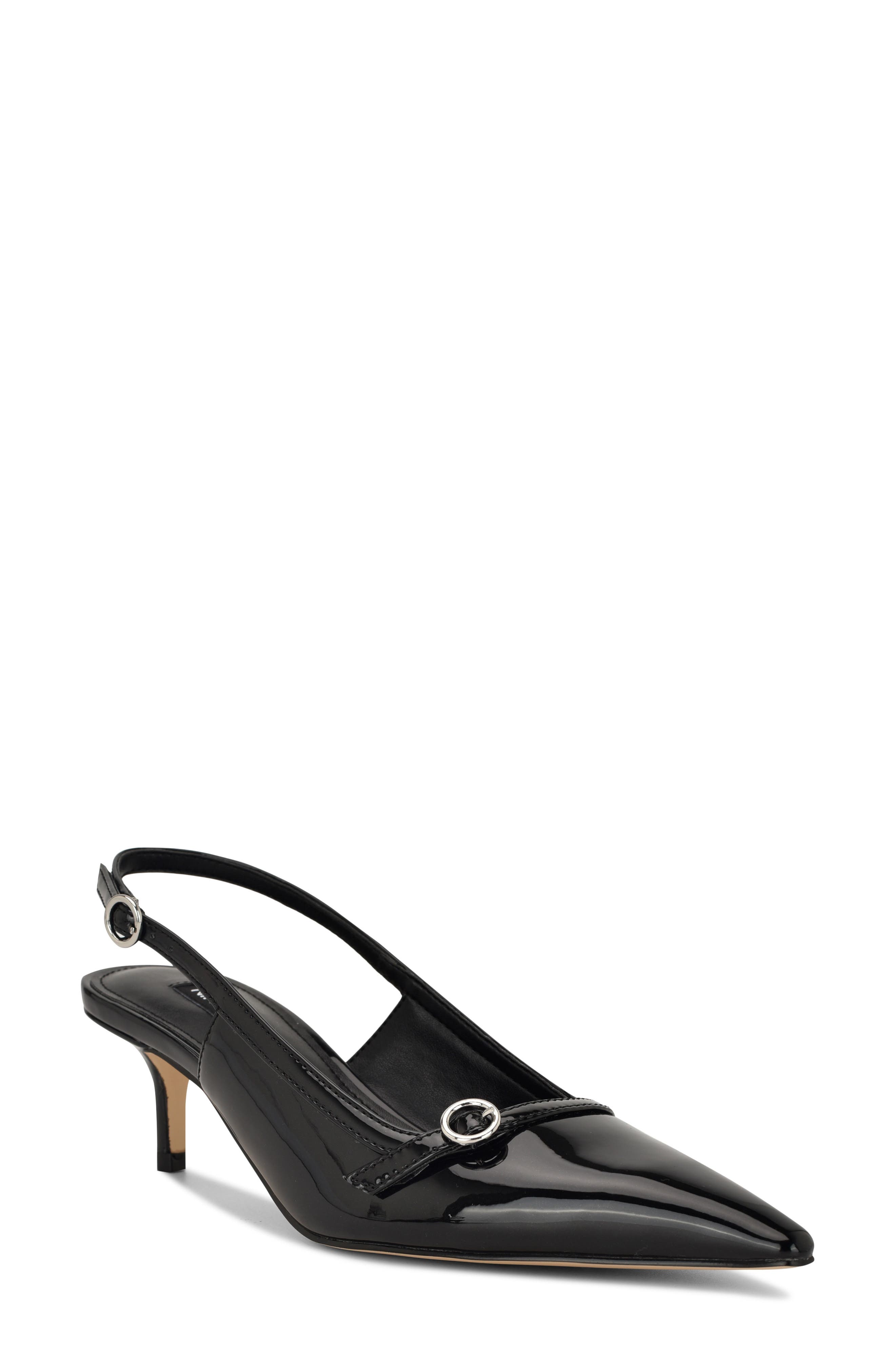 Nine West Ashlea Slingback Pointed Toe Pump, Main, color, 