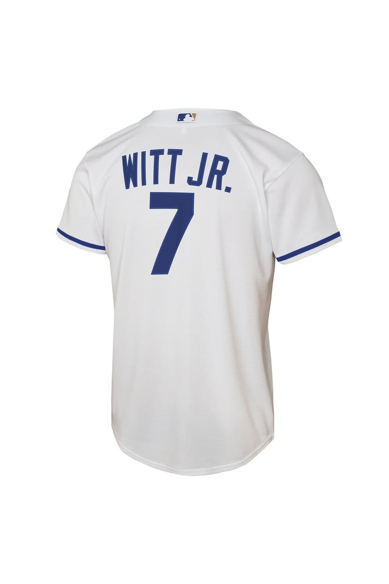 Youth Nike Bobby Witt Jr. White Kansas City Royals Home Replica Player Jersey, Alternate, color, White