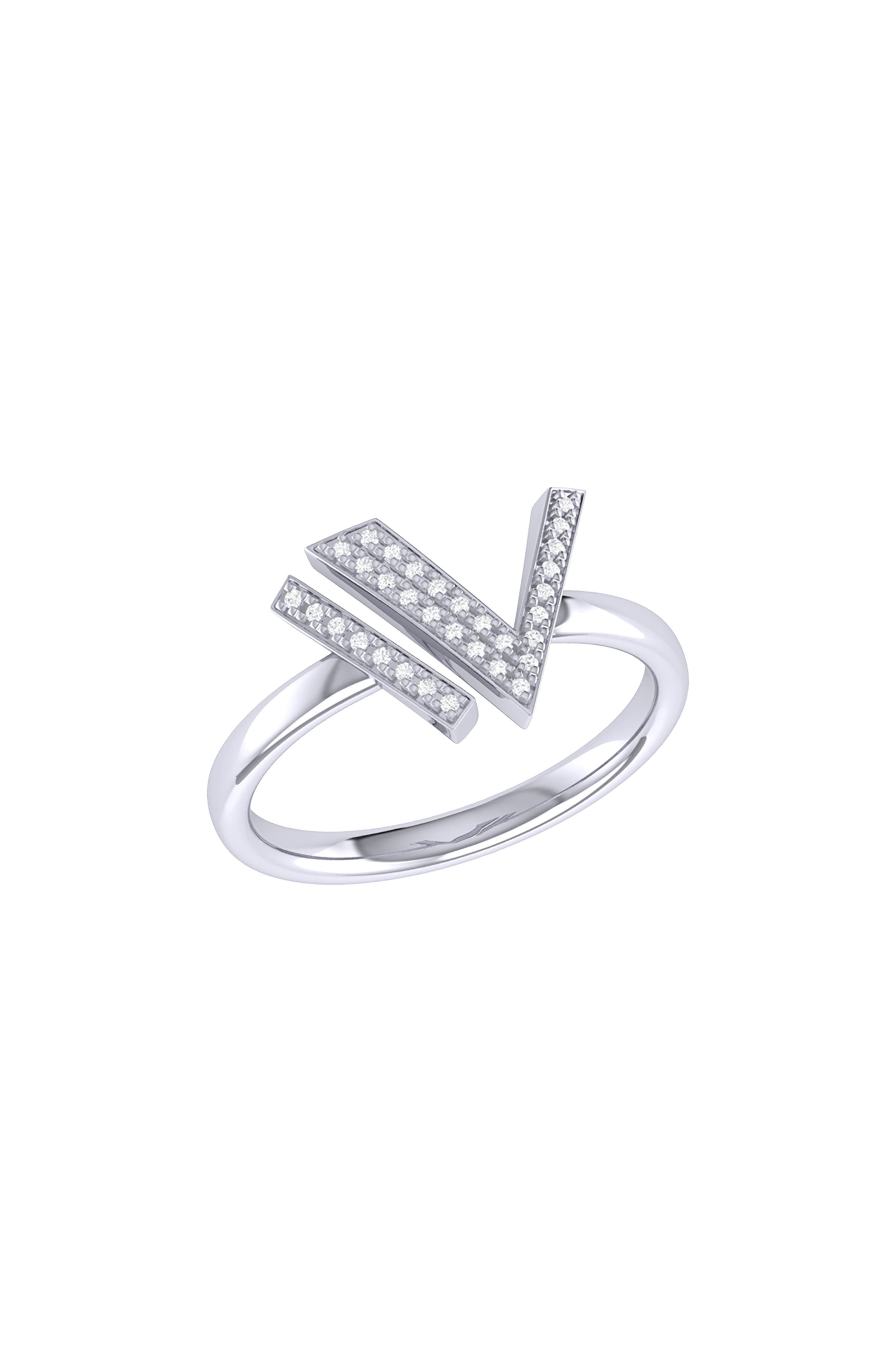 LuvMyJewelry Home Visionary Diamond Ring - 0.08ct.