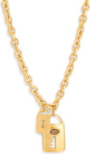 Chan Luu Double Lock Charm Necklace