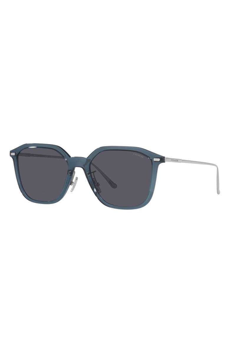COACH 55mm Geometric Sunglasses, Alternate, color, 