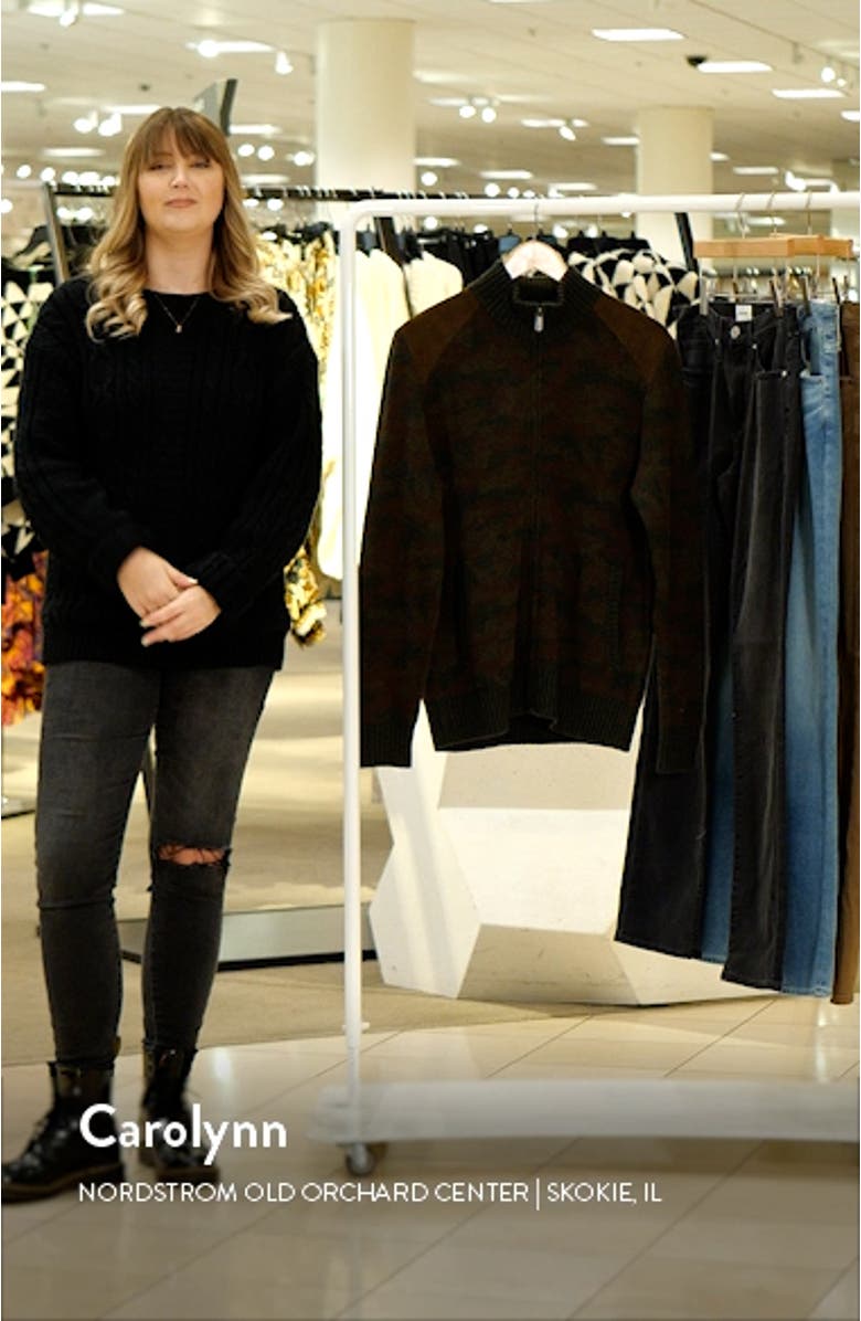 Camo Wool Full Zip Sweater, sales video thumbnail