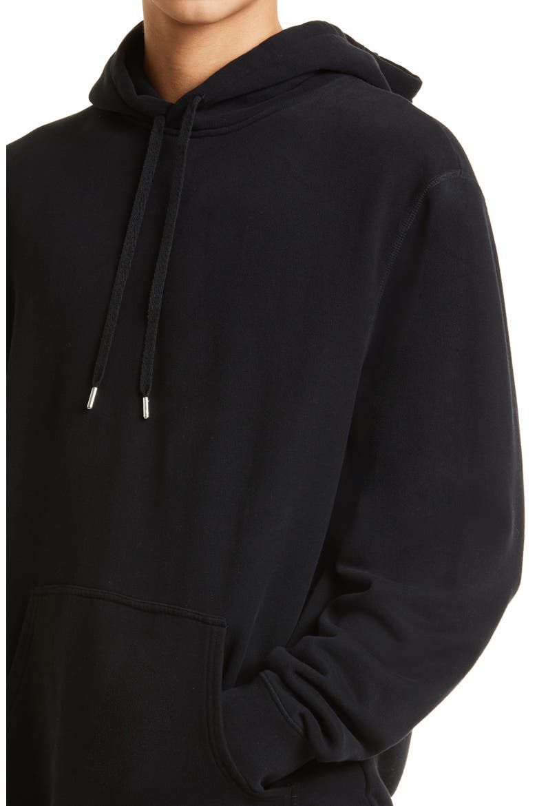Men's Cotton French Terry Hoodie, Alternate, color, BLACK
