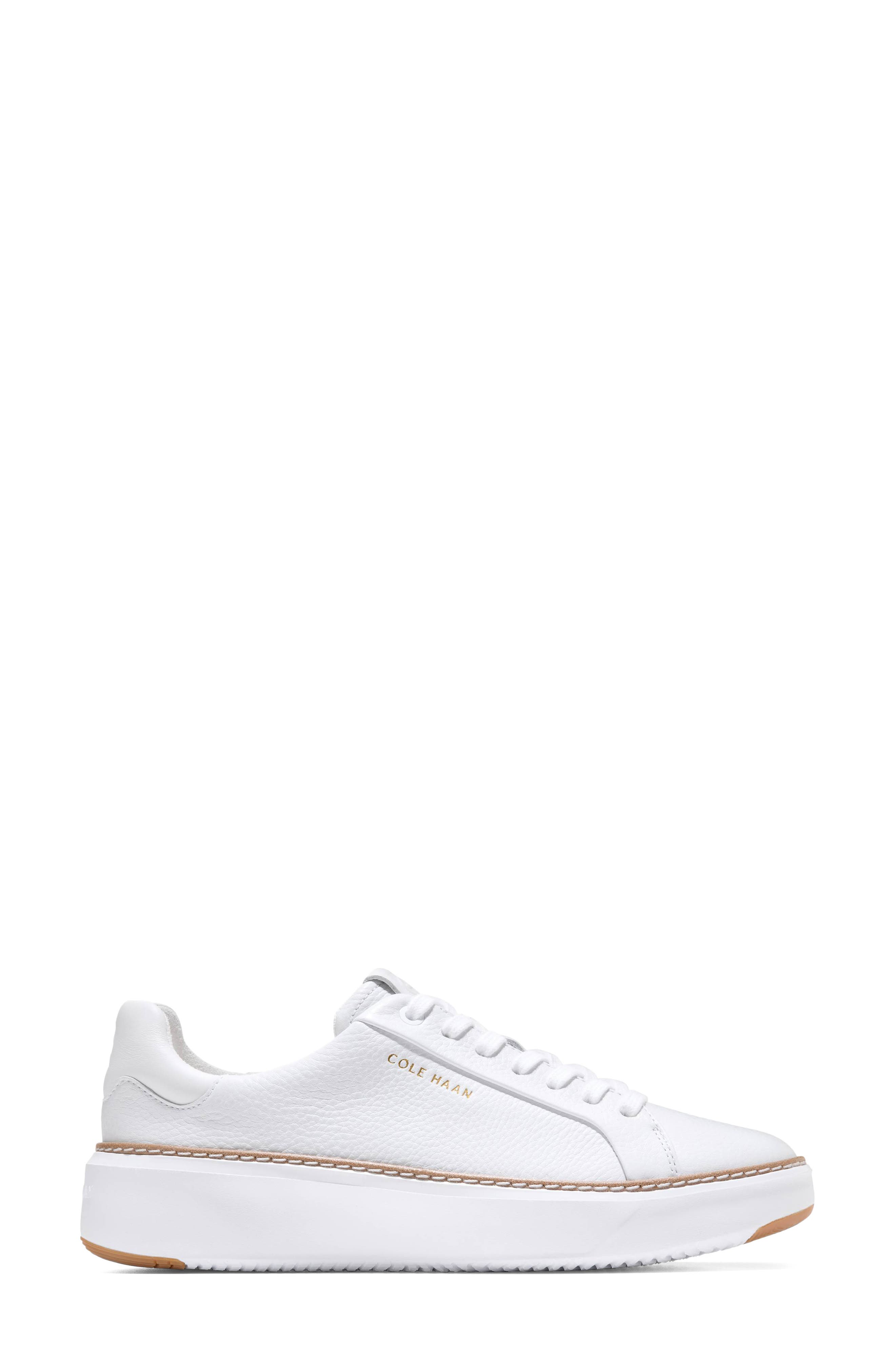 Cole Haan GrandPro Topspin Sneaker, Alternate, color, White Wp Leather