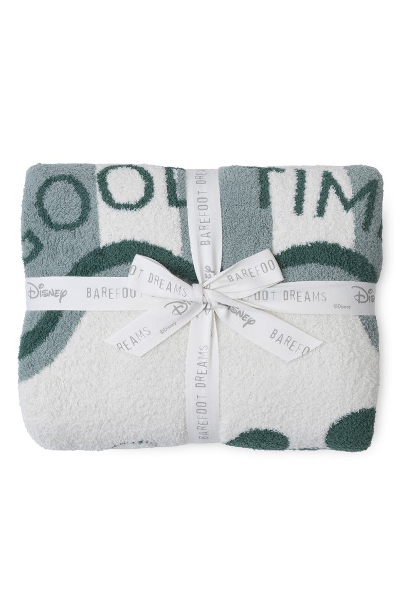 Barefoot Dreams<sup>®</sup> x Disney Mickey & Donald Stripe CozyChic<sup>®</sup> Stroller Blanket, Alternate, color, Cream-Pinecrest