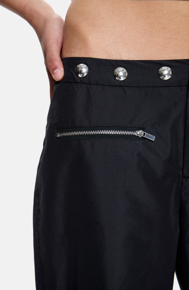 JADED LONDON Minimal Cargo Trousers, Alternate, color, Black