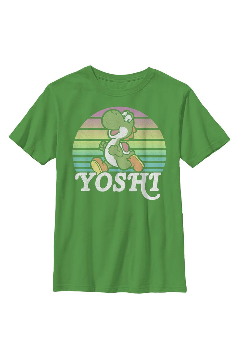 Boy's Nintendo Retro Yoshi  Graphic T-Shirt, Main, color, Kelly Green