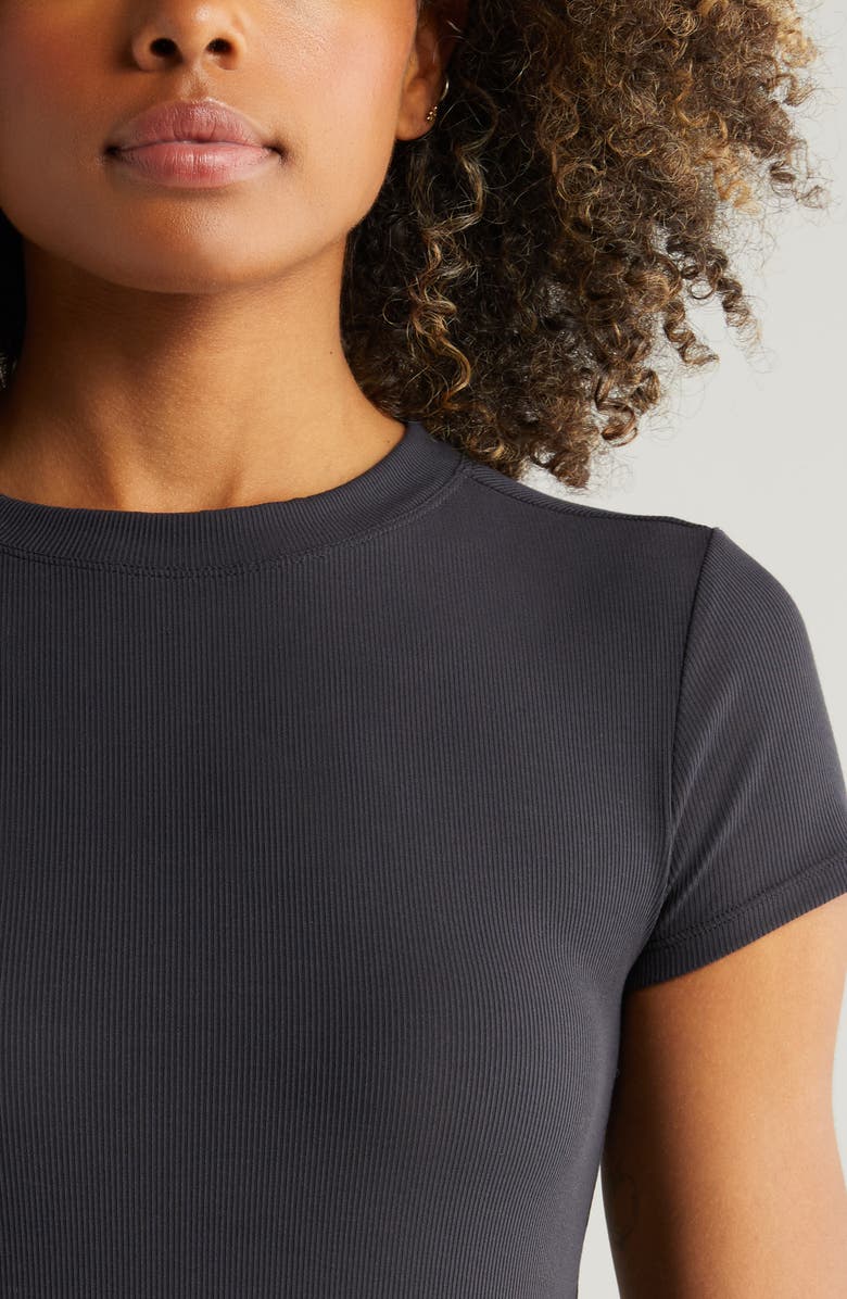 Zella Go-To Rib T-Shirt, Alternate, color, 