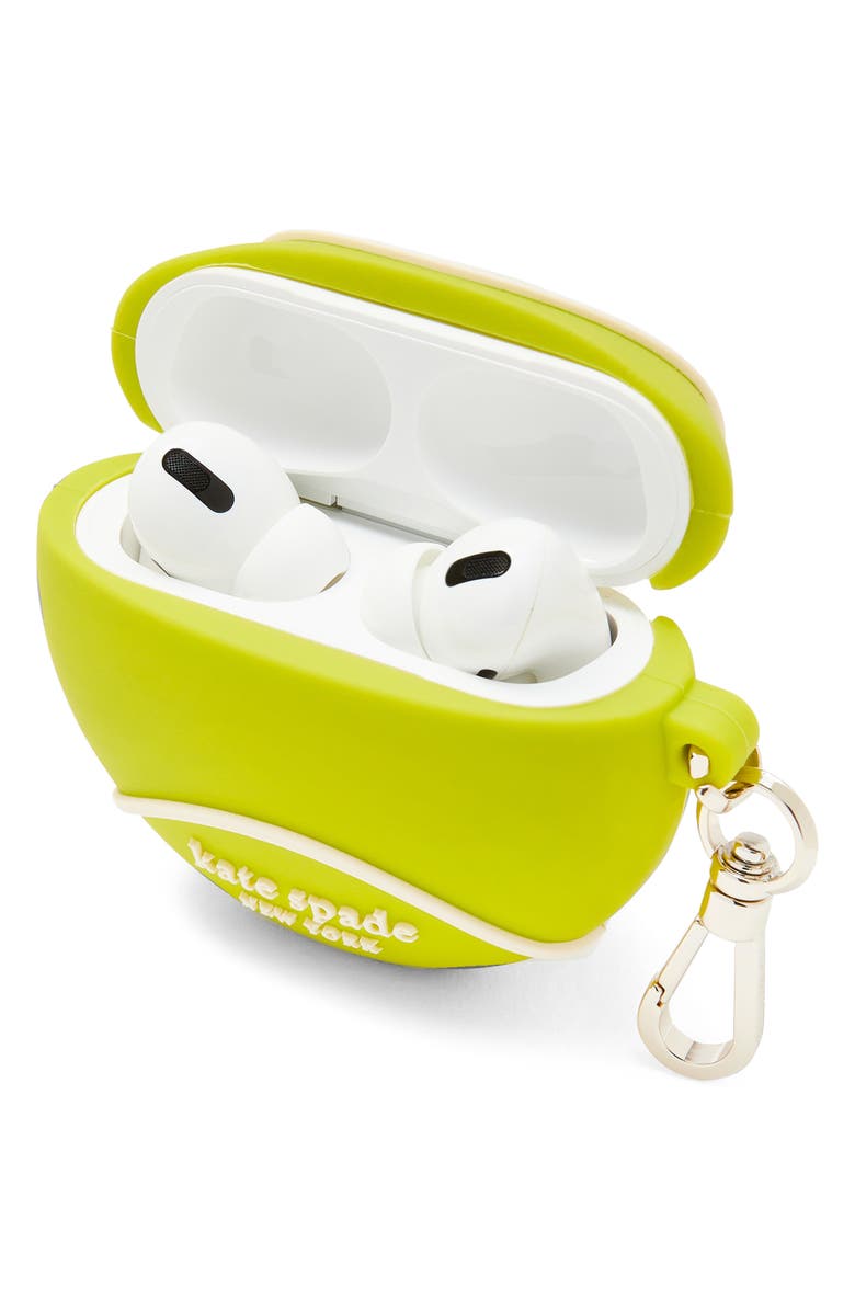 Kate Spade New York courtside tennis silicone airpods case, Alternate, color,