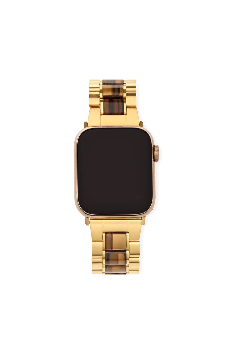 Boyfriend Apple Watch Band, Main, color, Gold - Tiger's Eye