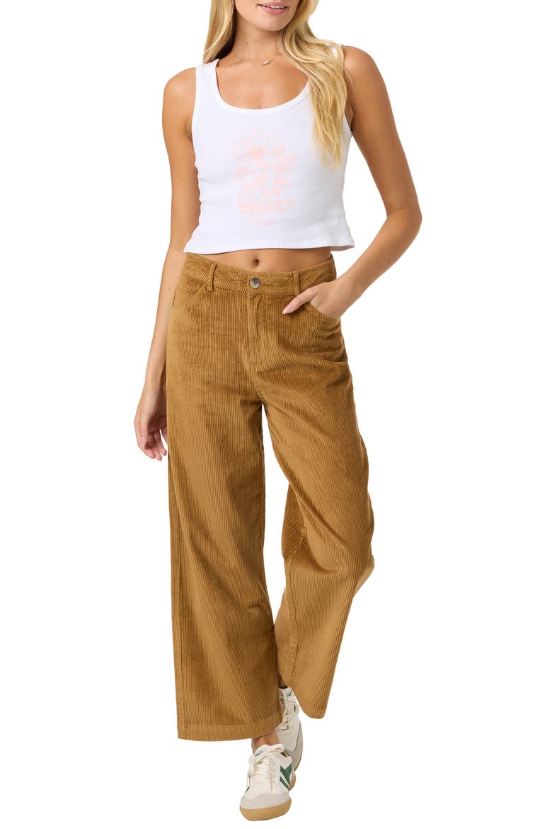 Langford Wide Leg Corduroy Pants, Alternate, color, WOODSHACK