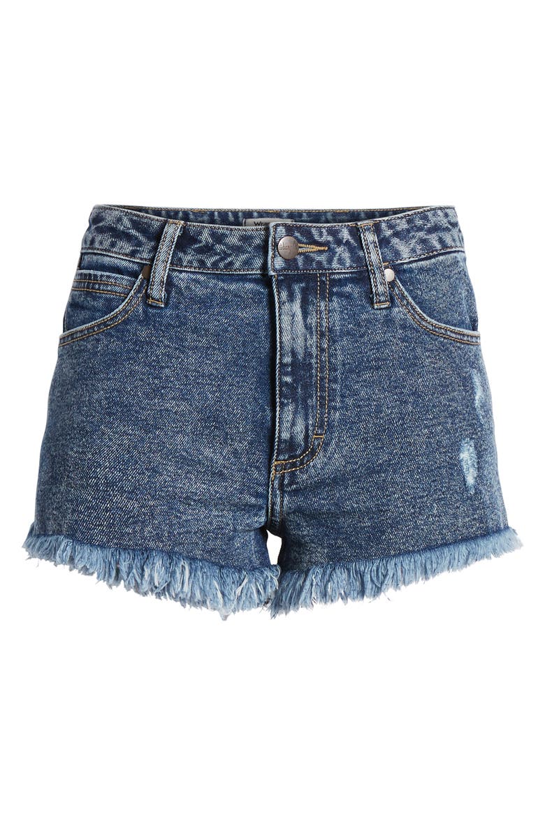 Wrangler Acid Wash Denim Shorts, Alternate, color, 