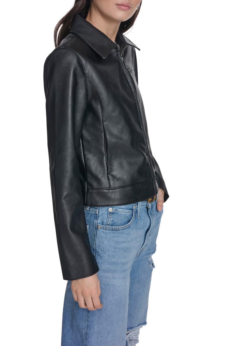 Levi's Faux Leather Jacket, Alternate, color, Black