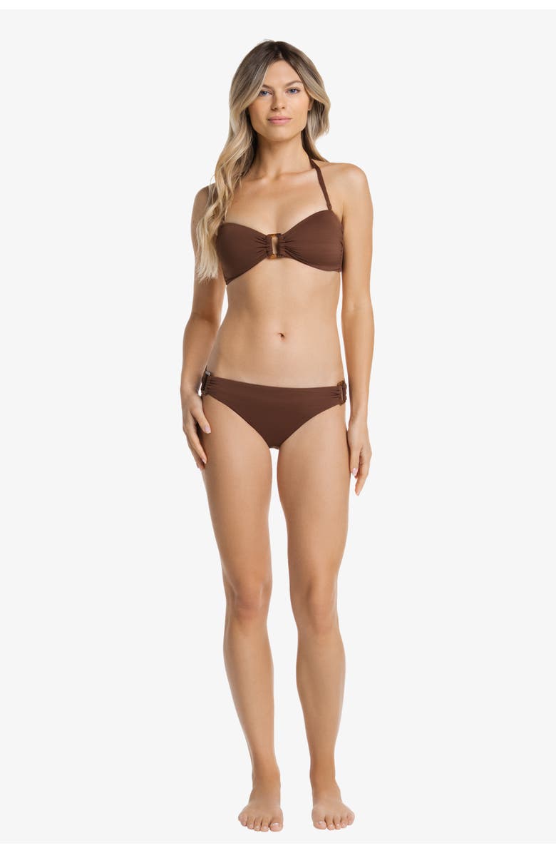 HELEN JON Hook Back Tortoise Bandeau, Alternate, color, Textured Chocolate Brown