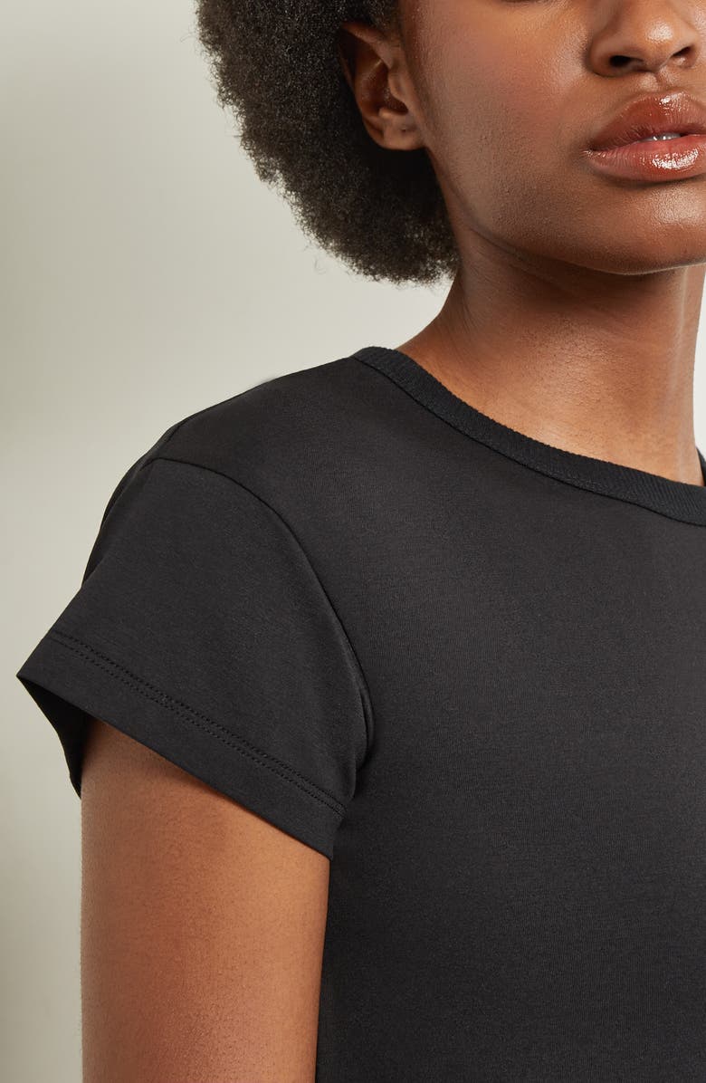 Misook Classic Crewneck T-Shirt, Alternate, color, Black